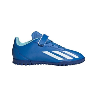 Chuteira Society adidas adidas X Crazyfast.4 Tira Aderente - Infantil - Foto 1