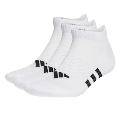 Meia Cano Baixo adidas Prf Cush Low - 3 Pares - Adulto - Foto 1