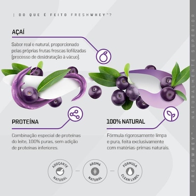 Freshwhey Dux Nutrition Açaí - 450g - Foto 3