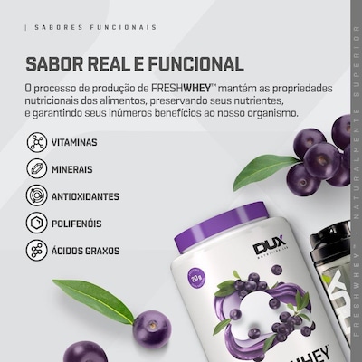 Freshwhey Dux Nutrition Açaí - 450g - Foto 4