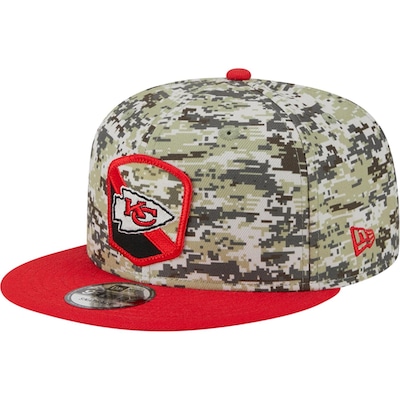 Boné Aba Reta New Era 9Fifty Salute To Service Kansas City Chiefs Camuflado - Masculino - Foto 2