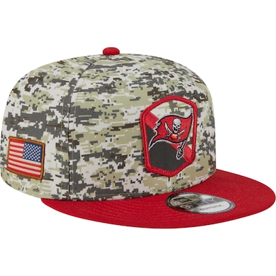 Boné Aba Reta New Era 9Fifty Salute To Service Tampa Bay Buccaneers - Masculino - Foto 1