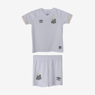 Uniforme do Santos I 2023 Oficial Umbro - Infantil - Foto 1