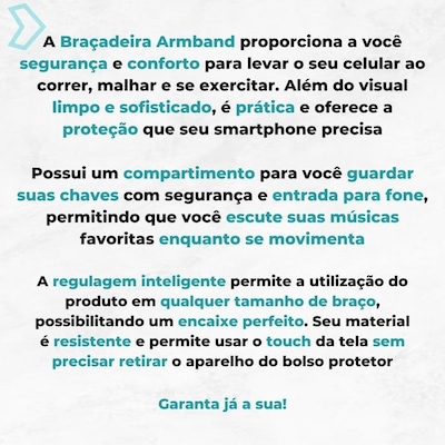 Capa de Braço Suporte Abraçadeira Celular de 5 a 7,5 Polegadas Corrida Academia Alça Ajustável Red Place - Foto 3