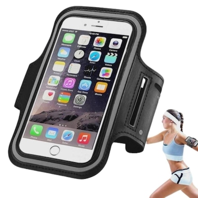 Capa de Braço Suporte Abraçadeira Celular de 5 a 7,5 Polegadas Corrida Academia Alça Ajustável Red Place - Foto 1