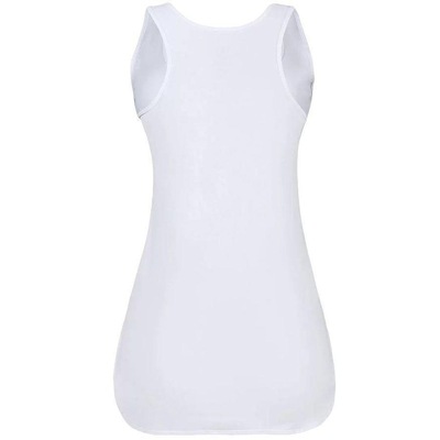 Camiseta Regata Alto Giro Skin Fit Alongada - Feminina - Foto 3