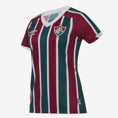 Camisa do Fluminense I 2022 Torcedora Oficial Umbro - Feminina - Foto 2