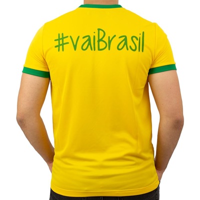 Camiseta do Brasil Red Place Dry Fit Seleção Copa 2022 Qatar Vai Brasil - Masculina - Foto 2