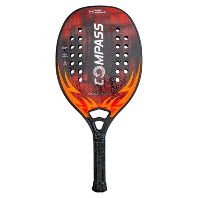 Raquete de Beach Tennis Compass Vulcano 3K - Foto 1