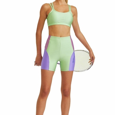 Shorts Cajubrasil Colorido com Silk - Feminino - Foto 4