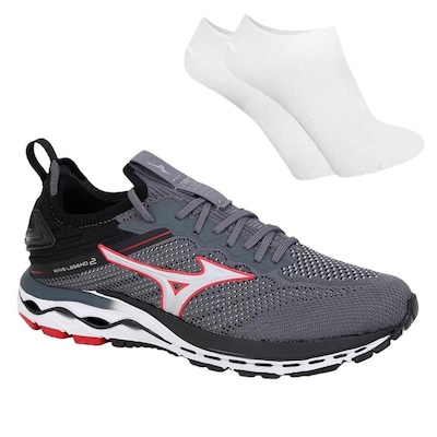 Tênis Mizuno Wave Legend 2 + Par de Meia - Masculino - Foto 1