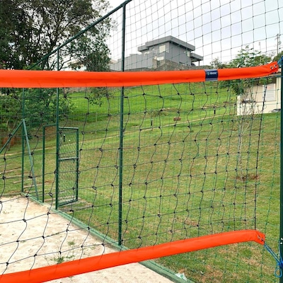Kit Vôlei de Praia Gismar Redes com Rede Oficial 2 Faixas + Fita de Marcação - Foto 4