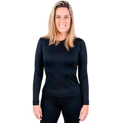 Camiseta Manga Longa Térmica - Feminina - Foto 1