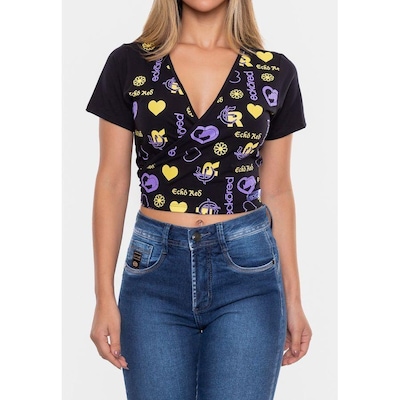 Blusa Cropped Ecko Aspas - Feminina - Foto 3