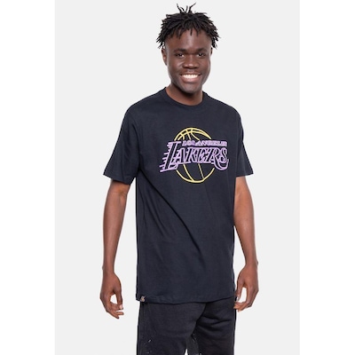 Camiseta Nba Logo Sign Los Angeles Lakers Nba - Masculina - Foto 4