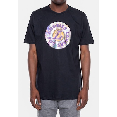 Camiseta Nba Oil Color Los Angeles Lakers Nba - Masculina - Foto 3