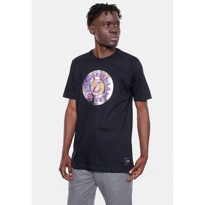 Camiseta Nba Oil Color Los Angeles Lakers Nba - Masculina - Foto 4