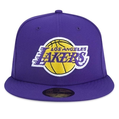 Boné Aba Reta New Era 5950 Los Angeles Lakers - Fechado - Adulto - Foto 1