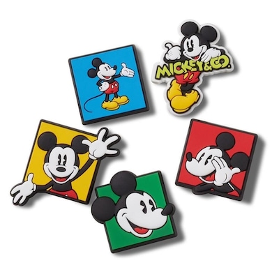 Jibbitz Crocs 90''''S Mickey Pack com 5 Peças - Unissex - Foto 1