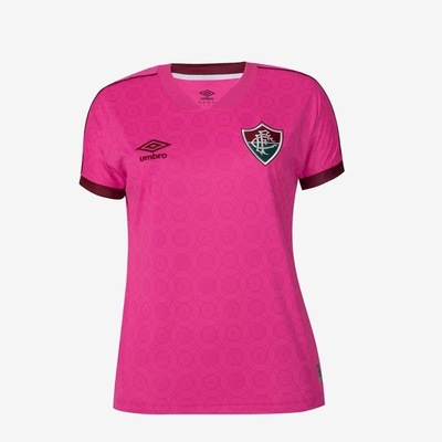 Camisa do Fluminense Outubro Rosa 2023 Umbro - Feminina - Foto 3