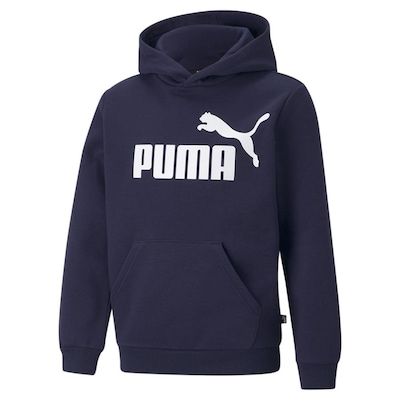 Blusão de Moletom com Capuz Puma Essentials Big Logo Fleece - Infantil - Foto 1