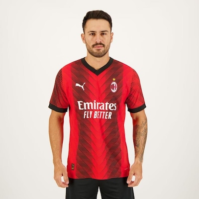 Camisa do Milan Home Jogador 2024 Puma - Masculina - Foto 1