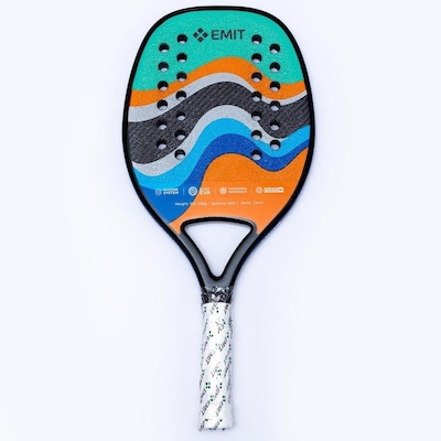 Raquete de Beach Tennis Emit Sports Wave Carbon 3K - Foto 1
