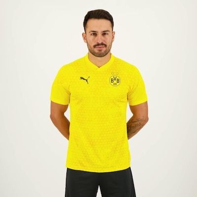 Camisa Borussia Dortmund Treino 2024 Puma - Masculina - Foto 1