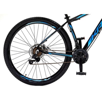 Bicicleta Aro 29 Krw Alumínio - Freio Hidráulico Suspensão Dianteira Mountain Bike S8 - 27 Velocidades - Adulto - Foto 3