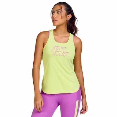 Camiseta Regata Alto Giro Skin Fit Inspiracional - Feminina - Foto 1