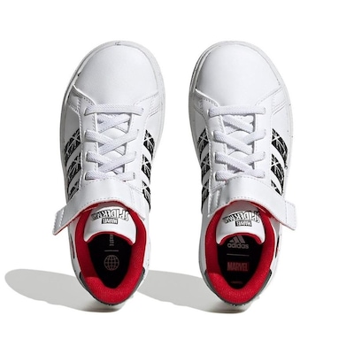Tênis adidas Grand Court X Marvel Spider-Man - Infantil - Foto 3