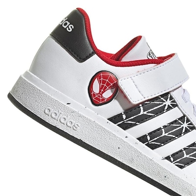 Tênis adidas Grand Court X Marvel Spider-Man - Infantil - Foto 5
