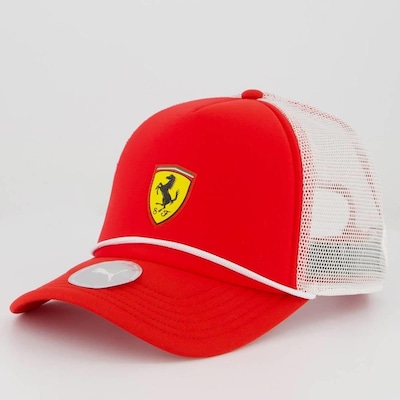 Boné Aba Curva Puma Scuderia Ferrari Sptwr Race Trucker - Snapback - Adulto - Foto 1