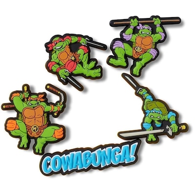 Jibbit Tartarugs Ninjas Mutantes Adolescentes Pack Unico com 5 Unidades - Foto 1