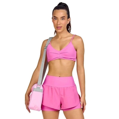 Shorts Alto Giro Bahamas Elastic Transpas - Feminino - Foto 1