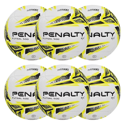 Kit Bolas de Futsal Penalty Rx 500 Xxiii - 6 Unidades - Foto 1