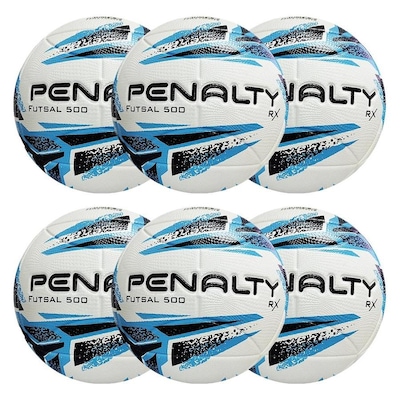 Kit Bolas de Futsal Penalty Rx 500 Xxiii - 6 Unidades - Foto 1