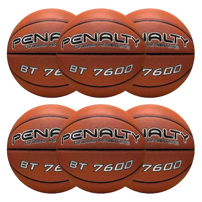 Kit de Bolas de Basquete Penalty Bt7600 Viii - 6 Unidades - Foto 1