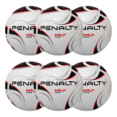 Bola de Futsal Penalty Max 50 - 6 unidades - Foto 1