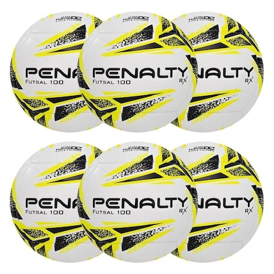 Kit Bolas de Futsal Penalty Rx 100 Xxiii - 6 Unidades - Foto 1