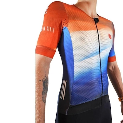 Camisa de Ciclismo Triathlon Mauro Ribeiro Híbrida - Masculina - Foto 5