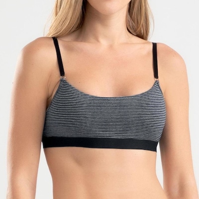 Top Fitness com Bojo She Alças Cotton com Bojo Removível - Feminino - Foto 3