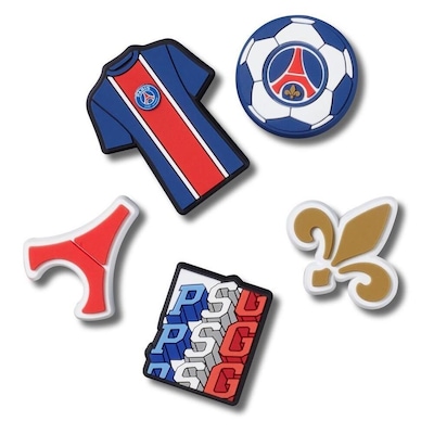 Jibbitz Crocs Paris St Germain Pack com 5 Peças Único - Foto 1