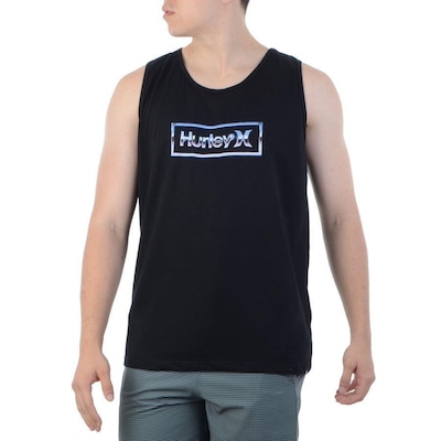 Camiseta Regata Hurley Silk Chrome - Masculina - Foto 1