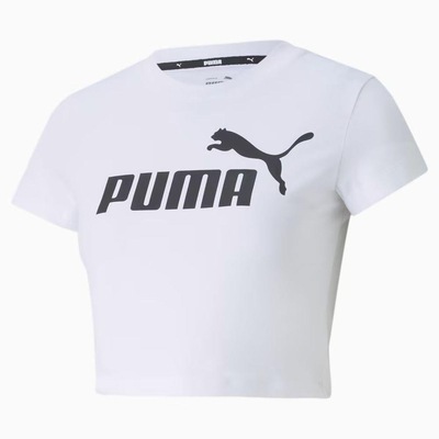 Blusa Cropped Puma Essentials Slim - Feminina - Foto 1