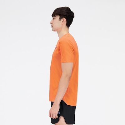 Camiseta New Balance Q Speed Jacquard - Masculina - Foto 3