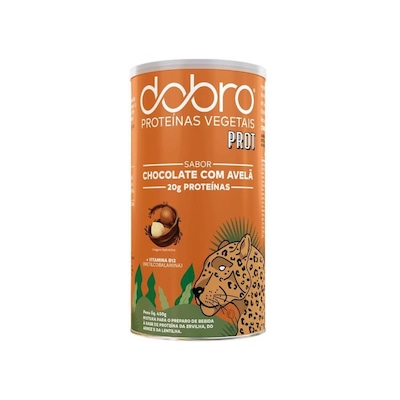Proteína Dobro - Chocolate com Avelã - 450g - Foto 1
