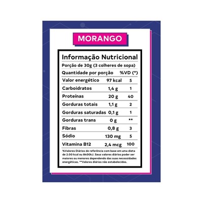 Proteína Dobro - Morango - 450g - Foto 2