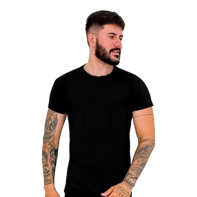 Camisa Térmica Performance Moda Dry Academia Treino Corrida Uv 50+ Lisa Fit Básica - Masculina - Foto 2