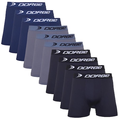 Kit de Cuecas Boxer Dorbe Original Microfibra - Adulto - 10 Unidades - Foto 1